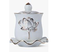 QINLANG White Buddha Water Cup, Ceramic Holy Water Offering Cup for Altar, Buddhist Altar Cup Set
