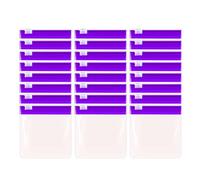 Qinlenyan 24Pcs Pill Pouch Bags Zippered Pill Pouch with Slide Lock Translucent Medicine Organizer Good Sealing Portable Reusable Pill Baggies Self Sealing Pill Bags Purple