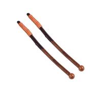 Qinlenyan Plant-based Paint Mixing Stick Easy to Clean Stirring 2pcs Coffee Stirrers Reusable Beverage Mixer with Round Ends Natural Wood Rod for Cocktails 2pcs