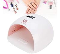 Qinlorgo 72W Nail Dryer, Professional UV LED Light Manicure Curing Nail Art Equipment (#1-UK) - White