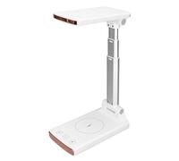 Qinlorgo Wireless Charging Table Lamp,LED Desk Lamp with 15W Wireless Charger,T11 Smart Wireless Charging Desk Lamp Foldable Compact LED Eye Protection Table Lamp with 15W Fast Wireless Charger
