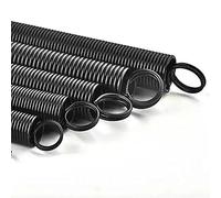 Qinlu-Coil Compressed Spring 1PCS Durable Black 65Mn Steel Tension Expanding Spring, DIY Projects(0.9x9x300mm)