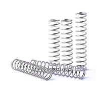 Qinlu-Coil Compressed Spring 20pcs 0.6*6*L Stainless Steel Compression Spring Outer Diameter 6mm Length 10/15/20/25/30/35/40/45/50, for DIY Projects(40mm)