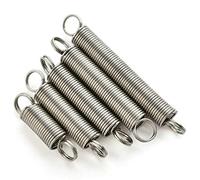 Qinlu-Coil Compressed Spring 304 Stainless Dual Hook Small Expansion Tension Spring Wire Diameter 0.3mm Outer Diameter 3mm, 10Pcs, DIY Projects(0.3 x 3 x 25mm)