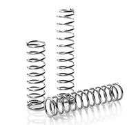 Qinlu-Coil Compressed Spring 304 Stainless Steel Compression Spring Wire Diameter 0.5mm Compression Spring 3-12mm Return Spring Air Springs, DIY Projects(50mm,4mm)