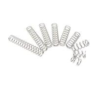 Qinlu-Coil Compressed Spring Compression Steel Non-corrosive Tension Spring, Wire Dia 0.6mm Outer Dia 4mm Length 5-50mm, 10Pcs, DIY Projects(5mm)
