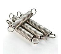 Qinlu-Coil Compressed Spring Dual Hook Small Expansion Tension Spring Steel Wire Diameter 1.5mm Outer Diameter 10mm, 2Pcs, DIY Projects(1.5 x 10 x 40mm)