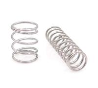 Qinlu-Coil Compressed Spring Stainless Steel Spring Compression Small Spring Wire Diameter 0.3mm Outer Diameter 4mm Pressure Length 5mm-50mm 10Pcs, DIY Projects(45mm)