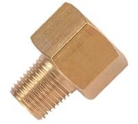 Qinlu-Connector Fitting 1/8" Male BSPT To 1/4" Female NPT Adapter Brass BSP-NPT Pipe Fitting Tool For Pressure Gauge Air Gas Fuel Water 1pc, Durability