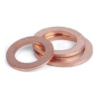 Qinlu-Washers for Screws 10Pcs Thickness1.5mm Copper Sealing Washer For Boat Crush Washer Flat Seal Ring Fitting, M12 M13 M13.5 M14 M16 M17 M18, Home Repair(M18x24mmx1.5mm)
