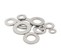 Qinlu-Washers for Screws Flat Washers Marine Grade 316 Stainless Steel Washer For Metric Bolts Screws M2 M2.5 M3 M4 M5 M6 M8 M10 M12, Home Repair(M4 (M4x9x0.8),30Pcs)