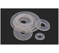Qinlu-Washers for Screws Nylon Washers M3 M4 M5 M6*13 * 1mm M8 M10 M12 M14 M16 M18 M20 Soft Plastic Gasket Transparent Insulation Flat Paded For Screws, Home Repair(M6X18X0.9 100pcs)