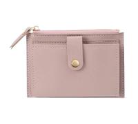 QINNIE Wallets 2 Pcs Mini Leather Coin Purse, Leather Card Holder Change Bag with Zipper Coin Pocket Credit Card Holder-Purple