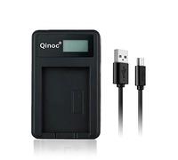 Qinoc® - PowerVolt Camera Battery USB Charger for Sony Cyber-Shot Digital Cameras - NP-BN1 Battery Charger - 3.6V Output - Smart LCD Display