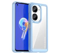 QINOUK Case for Asus Zenfone 10, [Anti-scratch] HD Clear Protective Case Soft TPU Frame & Hard PC Back, Ultra-thin Case for Asus Zenfone 10-Skyblue