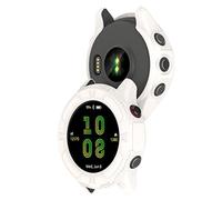 QINOUK Case for Garmin Forerunner 255S, [Anti-drop] Soft TPU partial protection Thin Cover Bumper Compatible with Garmin Forerunner 255S-White