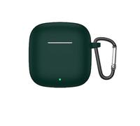 QINOUK Case for Huawei FreeBuds SE 2, [Shockproof] Soft Silicone Full-Body Protection Case with D Shape Clip, Compatible with Huawei FreeBuds SE 2 [Anti-fingerprint]-Green