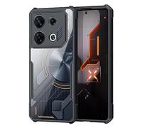 QINOUK Case for Infinix GT 10 Pro, [Airbag Protection] Transparent PC Back + Soft TPU Frame, Anti-scratch Protective Case for Infinix GT 10 Pro-Black