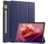 QINOUK Case for Lenovo Tab P12, [Stand Feature] Ultra Thin Smart Cover with Auto Sleep Wake, PU and PC Anti-scratch Protective Case, for Lenovo Tab P12 12.7-Blue