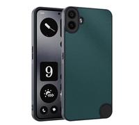 QINOUK Case for Nothing CMF Phone 1, Anti-Scratch Ultra-thin Protective Case, PU Leather, Green