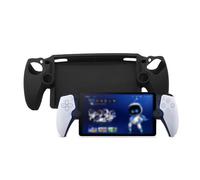 QINOUK Case for Sony PlayStation Portal, Anti-Scratch and Shock-Absorption Protective Soft TPU Cover Case Compatible with Sony PlayStation Portal-Black