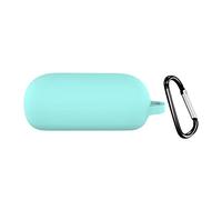 QINOUK Case for Sony WF-C700N, [Shockproof] Soft Silicone Full-Body Protection Case with D Shape Clip, Compatible with Sony WF-C700N [Anti-fingerprint]-Mint green