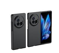 QINOUK Case for vivo X Fold 3 Pro, [Anti-Scratch] Ultra-thin Hard PC Protective Case,Filp Cover for vivo X Fold 3 Pro-Black