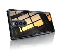 QINOUK Case for ZTE nubia Red Magic 8S Pro, [Airbag Protection] Transparent PC Back + Soft TPU Frame, Anti-scratch Protective Case for ZTE nubia Red Magic 8S Pro-Black