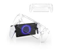 QINOUK Clear Case for Sony PlayStation Portal, Hard PC Anti-Scratch Protective Case, Shock-Absorption Protective Case Compatible with Sony PlayStation Portal-Transparent