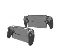 QINOUK Clear Case for Sony PlayStation Portal, Hard PC Anti-Scratch Protective Case, Shock-Absorption Protective Case Compatible with Sony PlayStation Portal-Black