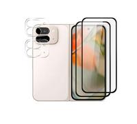 QINOUK for Google Pixel 9 Pro Fold [2+2 Pack] Protection film, [2 Pack] Full Screen Protective Film, [2 Pack] HD Clear Tempered Glass Camera Protection Film, [Anti-Scratch]