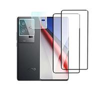 QINOUK for vivo iQOO 11 Pro [2+2 Pack] Protection film, [2 Pack] Full Screen Protective Film, [2 Pack] HD Clear Tempered Glass Camera Protection Film, [Anti-Scratch]