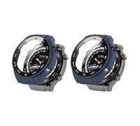 QINOUK Hard PC Case for Huawei Watch Ultimate with Built in Tempered Glass, [2-Pack] All Around Anti-Scratch Protective Case Compatible with Huawei Watch Ultimate-Blue