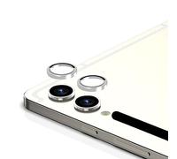QINOUK Lens Protector for Samsung Galaxy Tab S9 Ultra, [2 Holes] Aluminum Alloy Lens Cover, HD Tempered Glass Camera Protective Film, for Samsung Galaxy Tab S9 Ultra-Silver