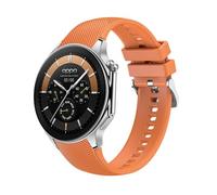 QINOUK Silicone Strap for OnePlus Watch 2, [Breathable] Silicone Sport Replacement Strap, Soft and skin-friendly, Tang Buckle design, for OnePlus Watch 2-Orange