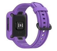 QINOUK Silicone Strap for Redmi Watch 2 lite, [Breathable] Soft Silicone Sports Replacement Band for Women and Men, Tang buckle design, for Redmi Watch 2 lite-Purple
