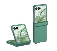 QINOUK Ultra-thin PC Case for Motorola Razr 50 Ultra, Anti-Scratch Protective Fold Cover - Green