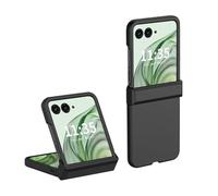 QINOUK Ultra-thin PC Case for Motorola Razr 50 Ultra - Anti-Scratch Protective Fold Cover with Hinge Protection - Black