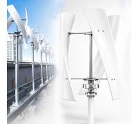 QINPI 100w Vertical Wind Turbine Generator Kit With Mppt Controller, 12v/24v/48v X-type 3-blade Wind Generator, 2m/s Start-up Speed, Ip54 For Off-grid And Hybrid Solar Systems 12V
