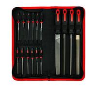 QINQIN Hand tool setback Fit For 17 Pcs Metal Hand File Set Kit Including Flat, Round, Triangle, Half Round File And Needle Files, Craft Files Tools (Color : 16PCS)
