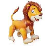 QINQINZIJIN Lion Foil Balloon, Lion Balloons, Giant Balloon Standing, Balloons Animals, Foil Balloon Animals, Children's Jungle Birthday Party Decoration