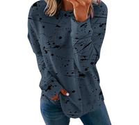 QINQNC Blanket With Sleeves Uk Hooded Blanket Throw Women Sweatshirts Trendy Printting Long Sleeve Coat Shirts Woman's Round Neck Blouse Loose Pullver Animal Blanket Hoodie Dad Hoodie (Grey, XXXXL)