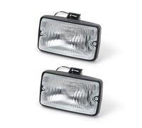 QINSHU Fog Lamp Car Front Bumper Fog Light Daytime Running Drive Lamp Spotlamp Spotlight For Peugeot 205 For GTI For CTI 106 306 Mi16 H3(2*Clear)