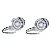 QINSHU Headlights Head Lamp Assembly 4.5 Inch Clear Cover Auxiliary Headlamp Head Light For Chopper Bobber Cafe Racer ATV Scooter Motorcycle Headlight Lamp(2piece)
