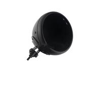 QINSHU Headlights Head Lamp Assembly For Chopper For Sportster For Custom 7" Motorcycle Street-Bike LED Headlight Chrome Housing Headlamp Light Bulb Bucket Universal(Matte Black)
