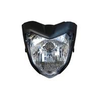 QINSHU Headlights Head Lamp Assembly For FZ16 YS150 FZER150 2 Color Suitable Headlight Front Lighting Lndicator Motorcycle Light Assembly Accessories(Black)