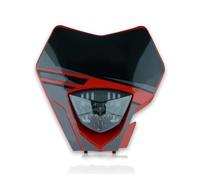 QINSHU Headlights Head Lamp Assembly For GASGAS EC 2021 2022 2023 Motorcycle Crystal LED Headlight Motorcycle Headlamp(Red headlight 6)