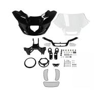 QINSHU Headlights Head Lamp Assembly For Low Rider ST FXLRST 2022 2023 2024 LOW RIDER EL DIABLO 2022 Motorcycle Headlight Fairing Bracket Mount(With Mesh Vent)