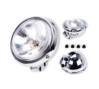 QINSHU Headlights Head Lamp Assembly For Steed VLX 400 VLX 600 For Magna 250 750 For Shadow 600 Motorcycle Universal DC 12V Headlight Headlamp Chrome Running Light