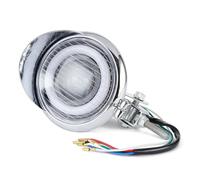 QINSHU Headlights Head Lamp Assembly For Suzuki Universal 4.5 Inch Clear Cover Auxiliary Headlamp Head Light ATV Scooter Motorcycle Headlight Lamp(1piece)
